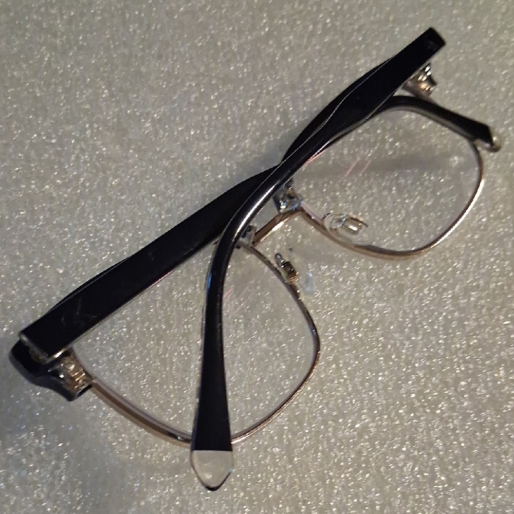 Calvin Klein Black and Silver Eyeglasses - Picture 7 of 13